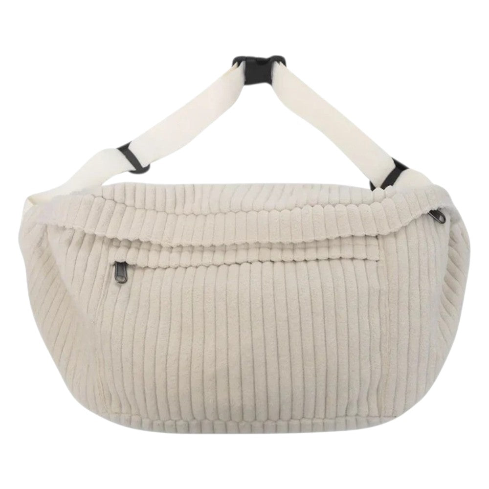 Sac Banane Xxl en Velours Côtelé
