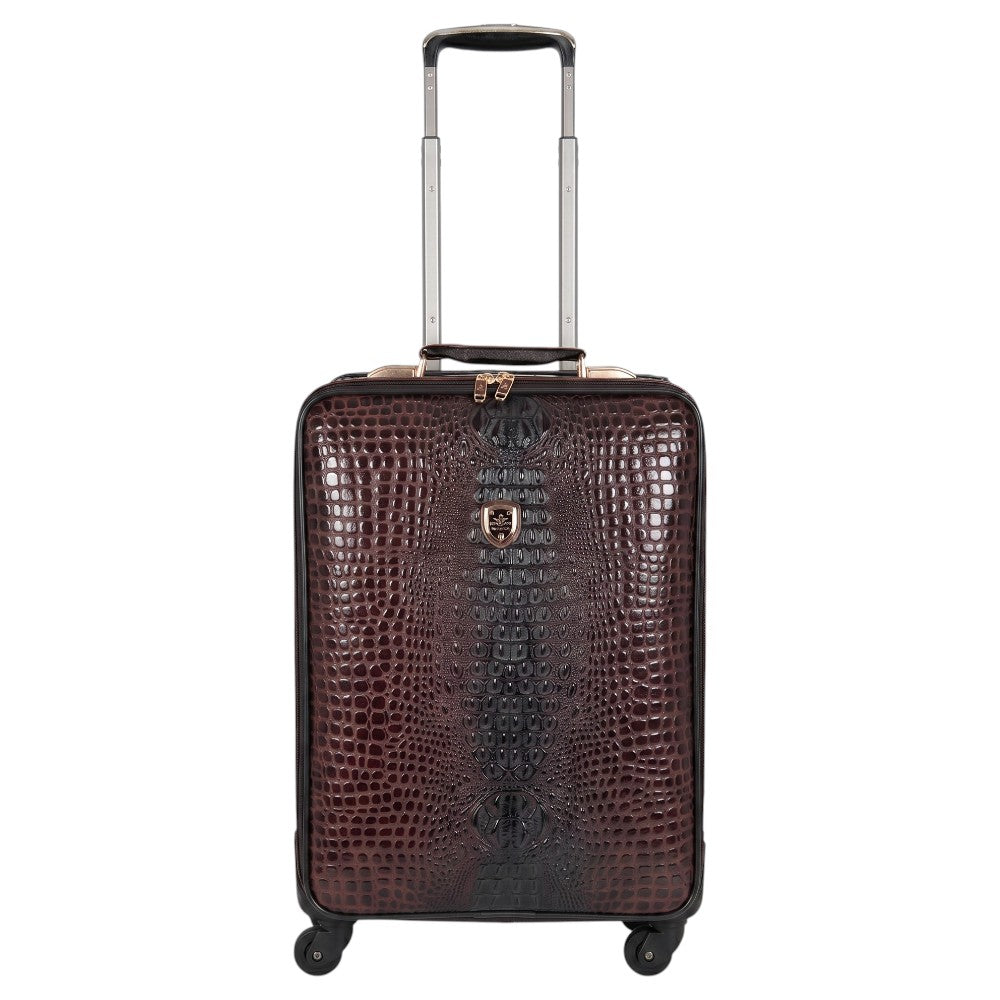 Valise à Roulettes Cuir Véritable