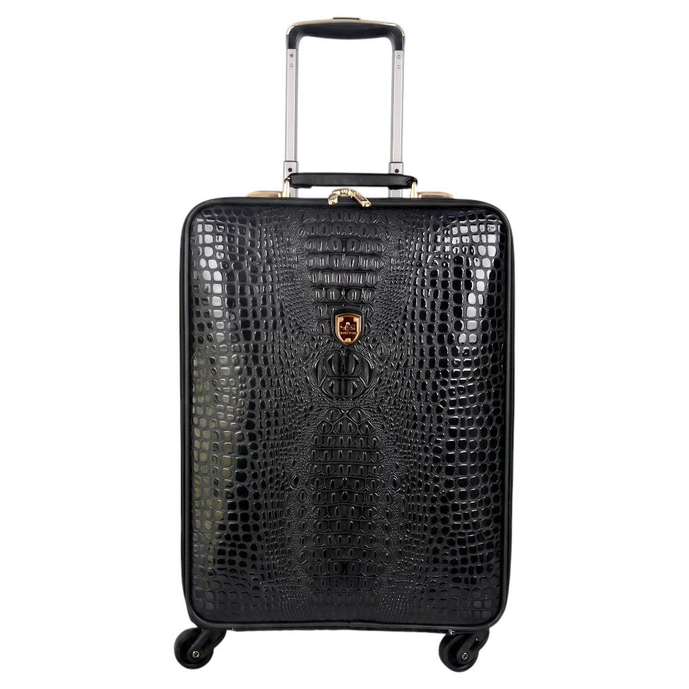 Valise à Roulettes Cuir Véritable