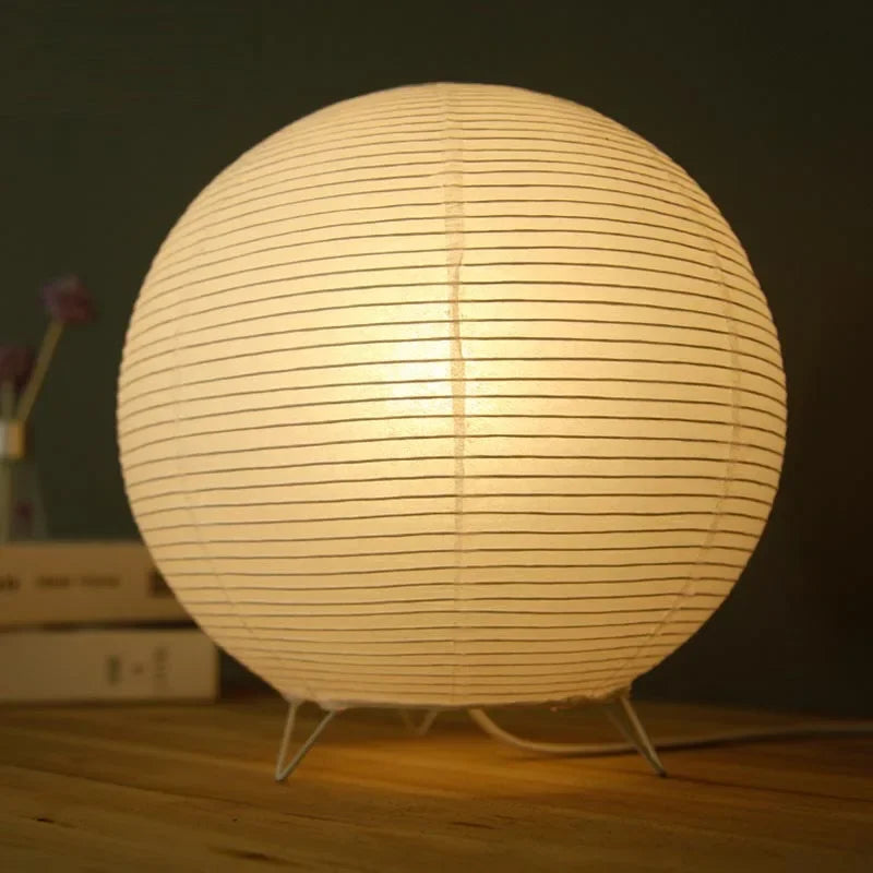 Lampes en Papier de Riz Japonais