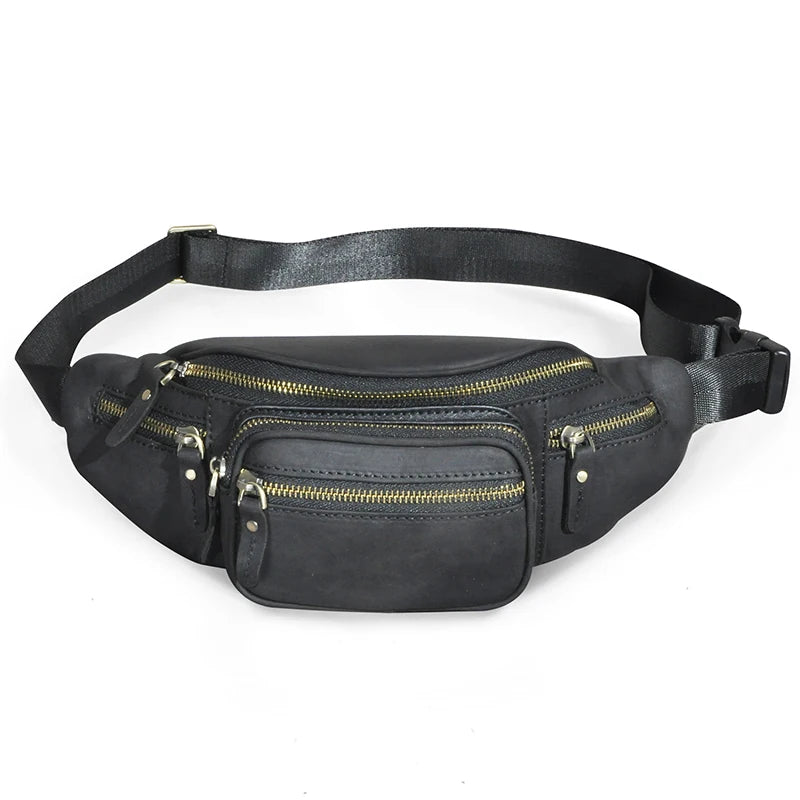 Vintage Men's Multi-Pocket Fanny Pack