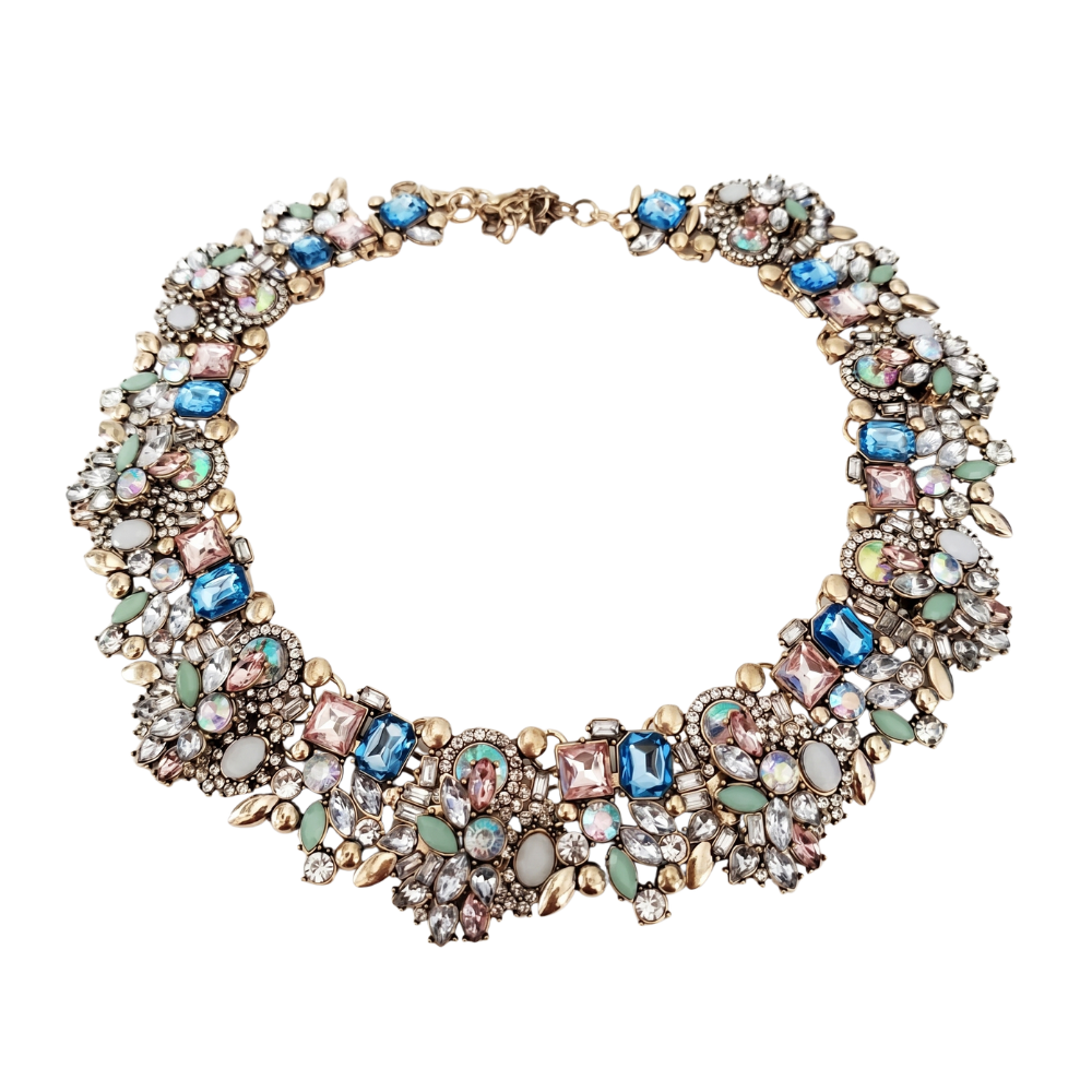 Collier Vintage à Strass en Cristal
