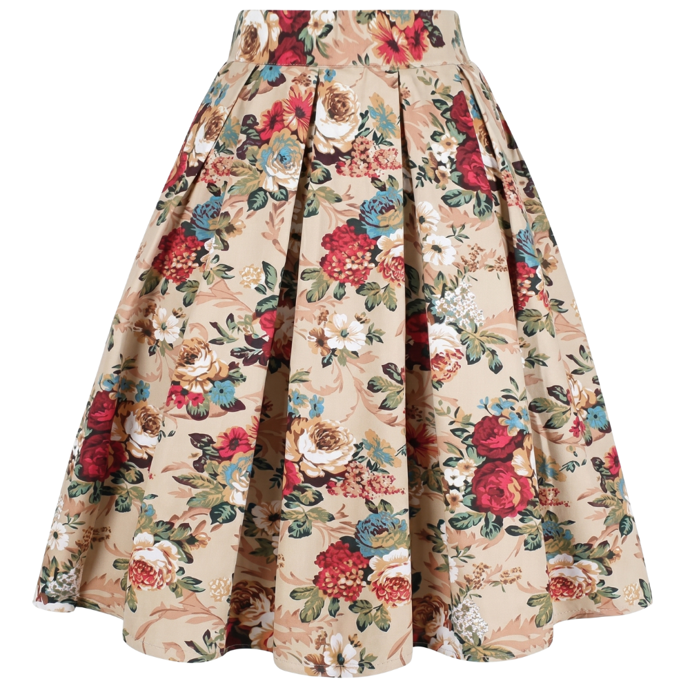 Jupe Midi Plissée Vintage