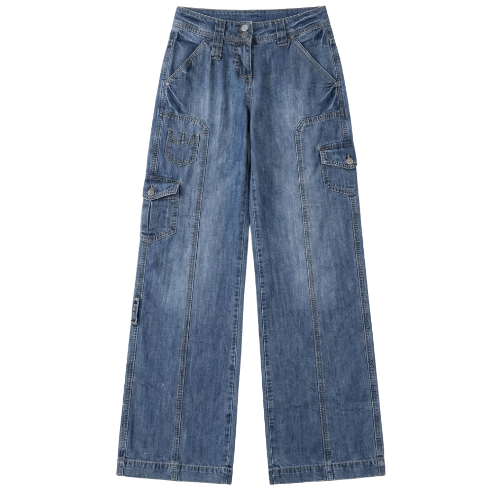 Jean Cargo Vintage Style Streetwear