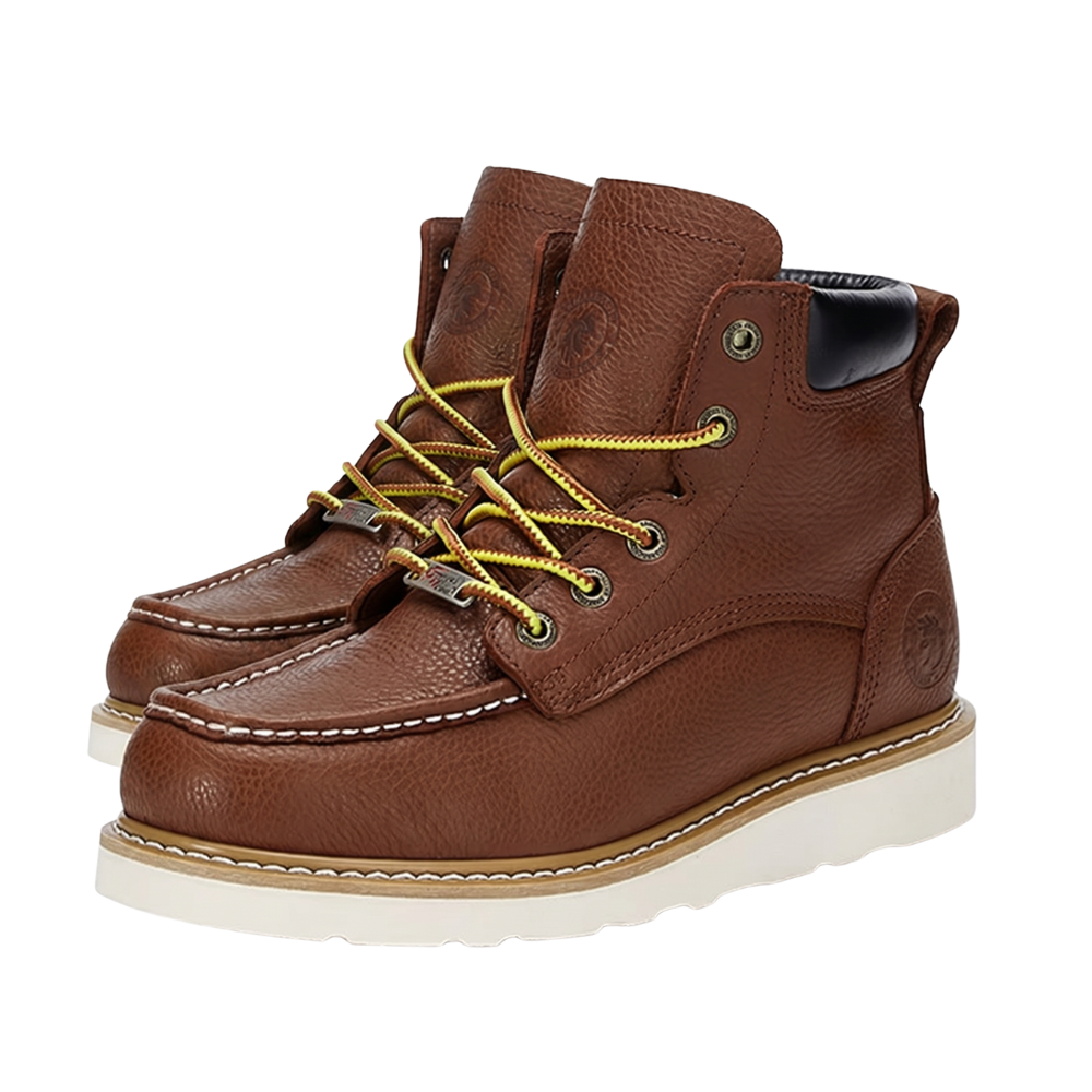 Basket Cuir Marron Montant Vintage Femme