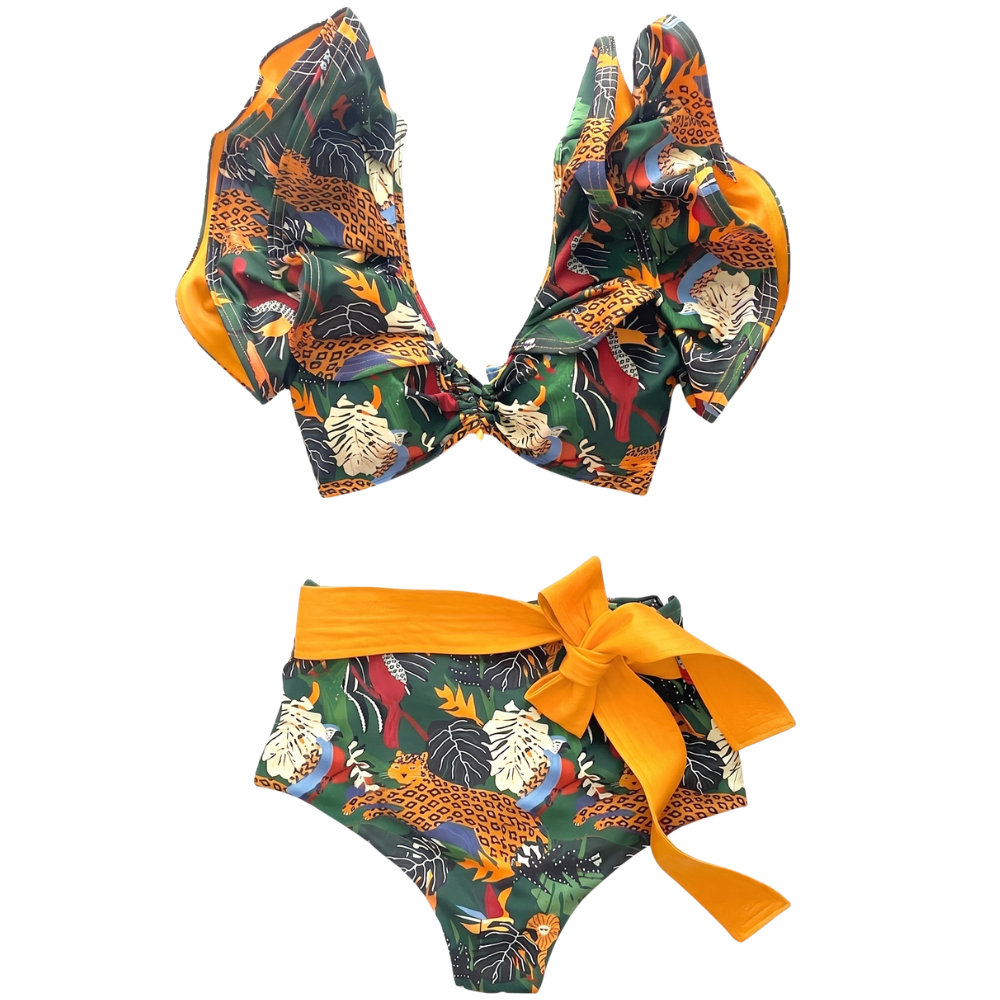 Maillot de Bain Vintage à Volants