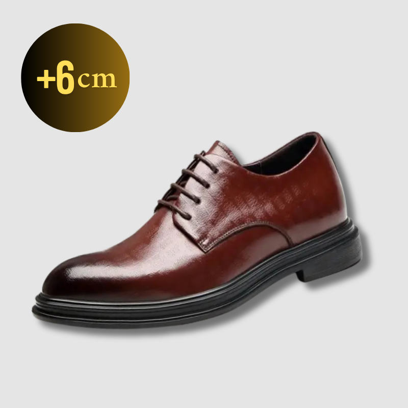 Leather Height Increasing Moccasins +6cm 