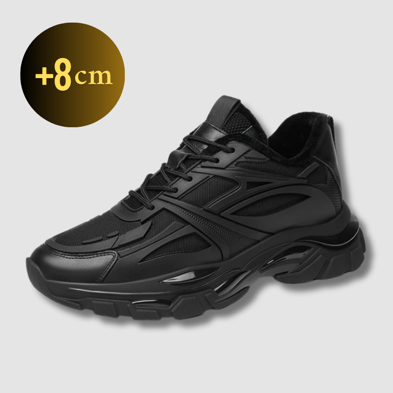 Black Urban Height Increasing Sneakers +8cm