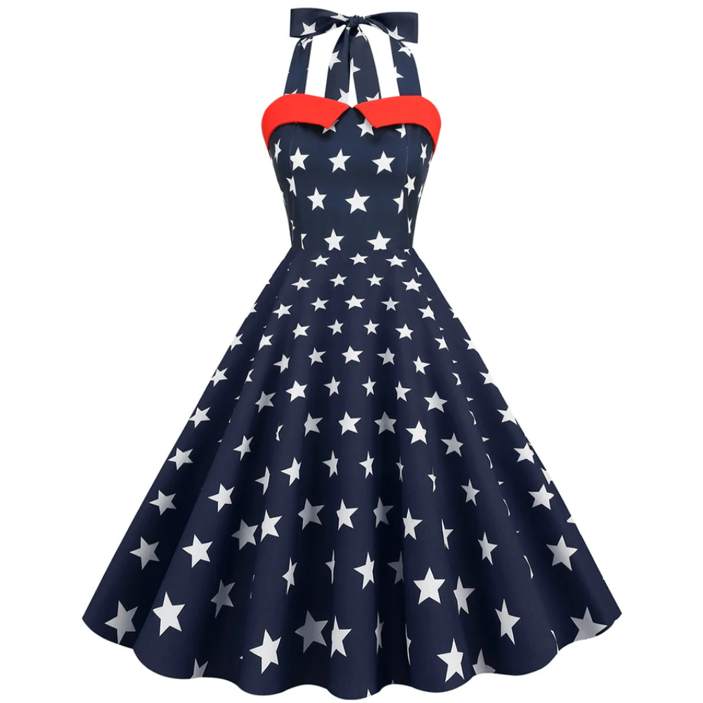 Robe Vintage Motif Etoile des Années 50