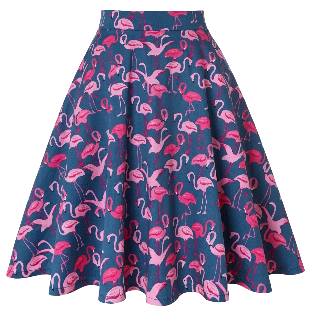 Jupe Vintage Flamant Rose