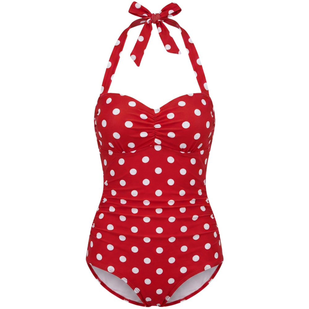 Maillot de Bain Rétro à Pois