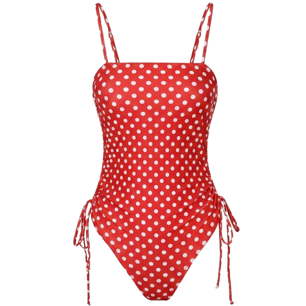 Maillot de Bain Rétro à Coupe Haute