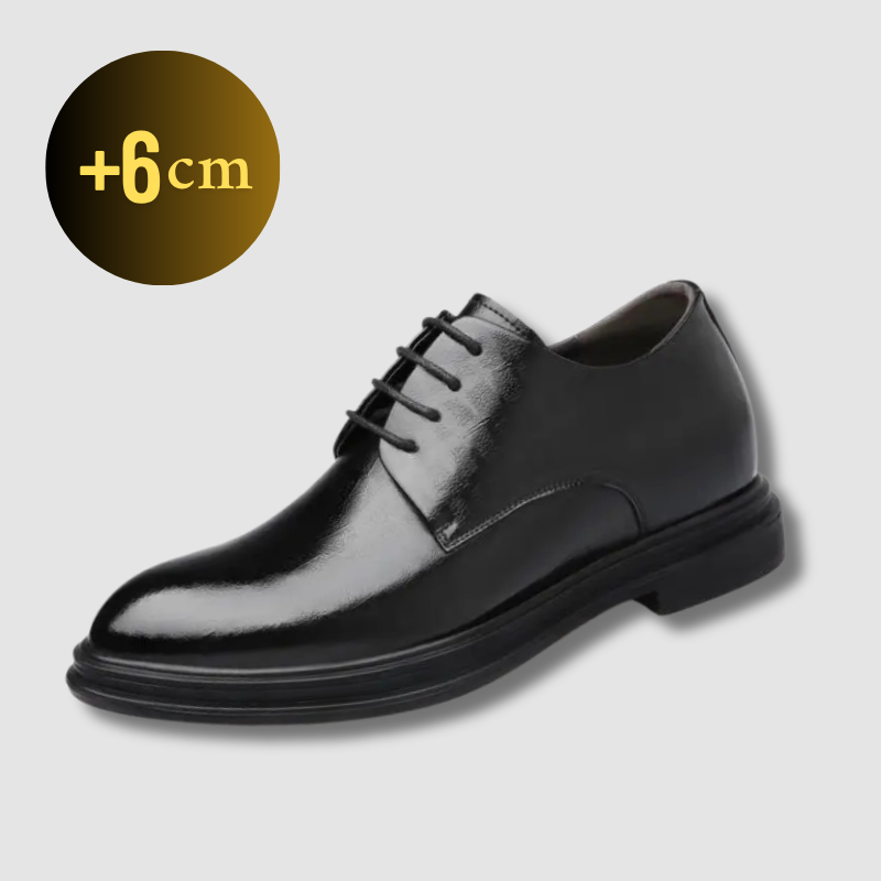 Leather Height Increasing Moccasins +6cm