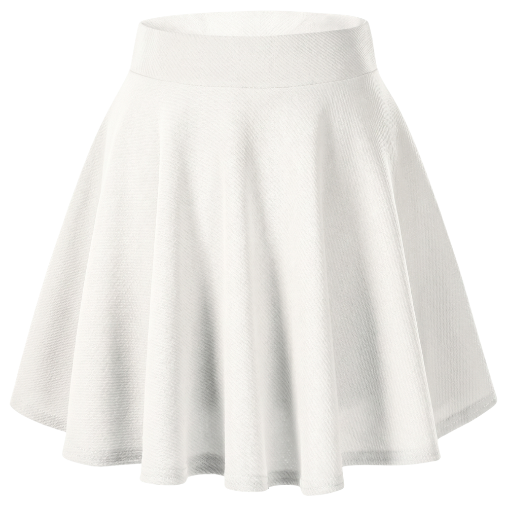 Jupe Evasée Taille Haute Courte