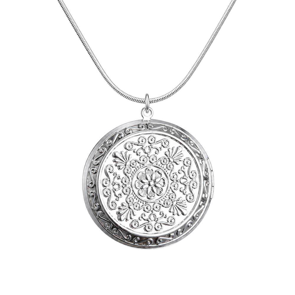 Collier Vintage avec Pendentif Porte Photo