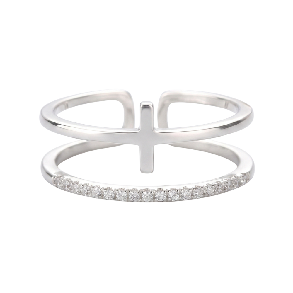 Bague Croix Vintage Femme