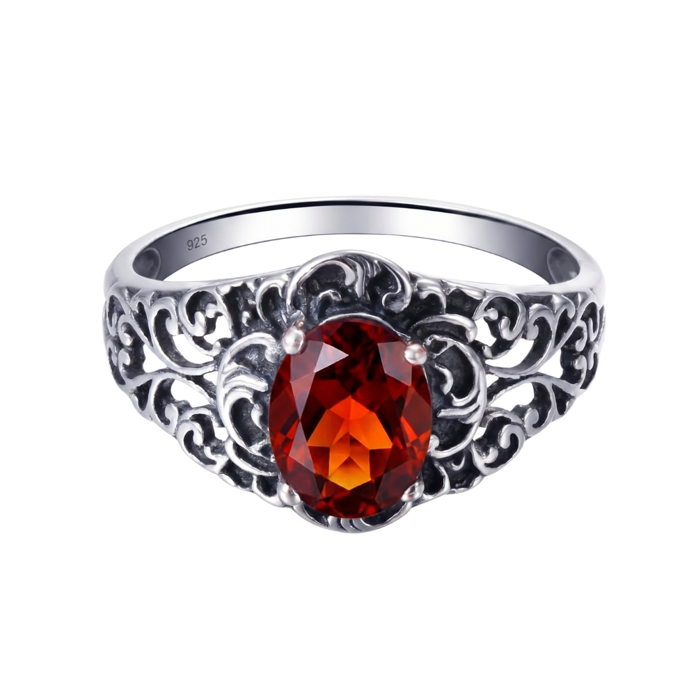 Bague Ambre Vintage