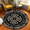 Tapis Rond Nordique Vintage