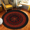 Tapis Rond Nordique Vintage