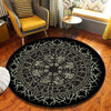 Tapis Rond Nordique Vintage