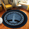 Tapis Rond Nordique Vintage