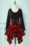 Robe Vintage Patchwork Plaid