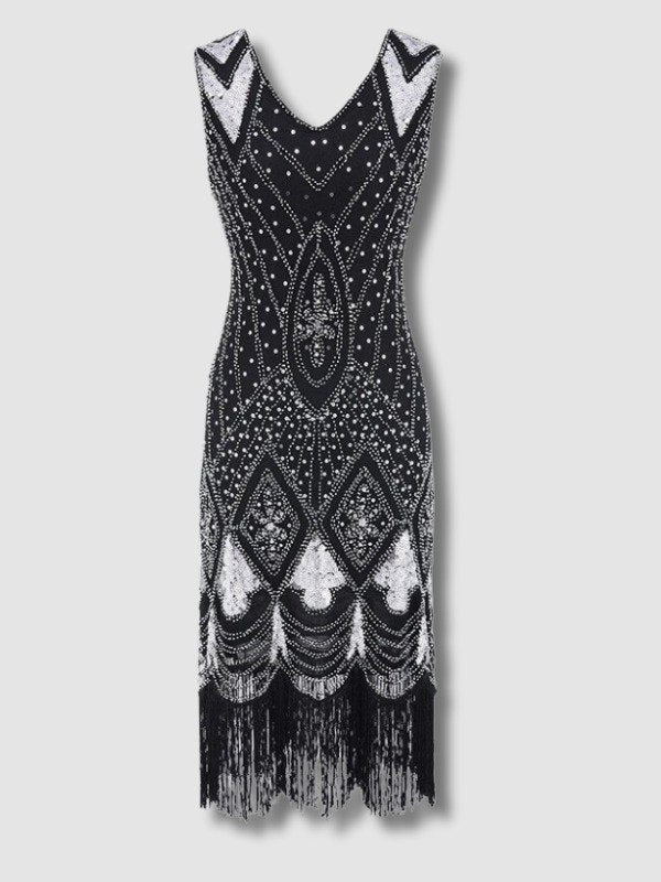 Robe Gatsby Chic Noir Argent