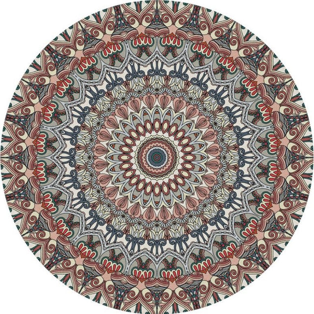 Tapis Rond Vintage Style Mandala