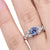 Bague Vintage Diamant Bleu