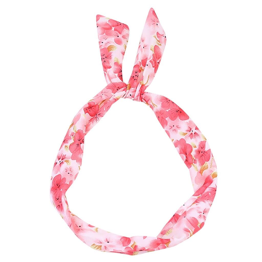 Bohemian Pink Flower Headband