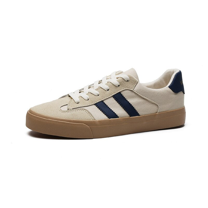 Basket Bandes 3 Couleurs Vintage Femme