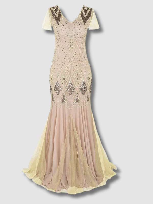 Robe Gatsby Longue Haute Couture Ivoire