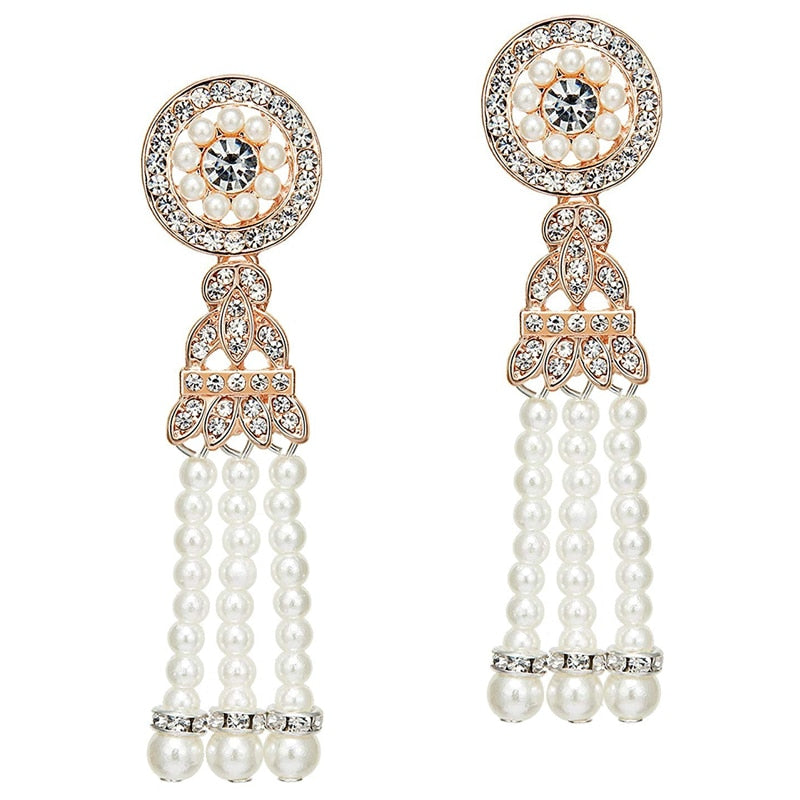 Boucles D'oreille Vintage Argentées - Modèle N138 - Bijou D'occasion - Style Rétro