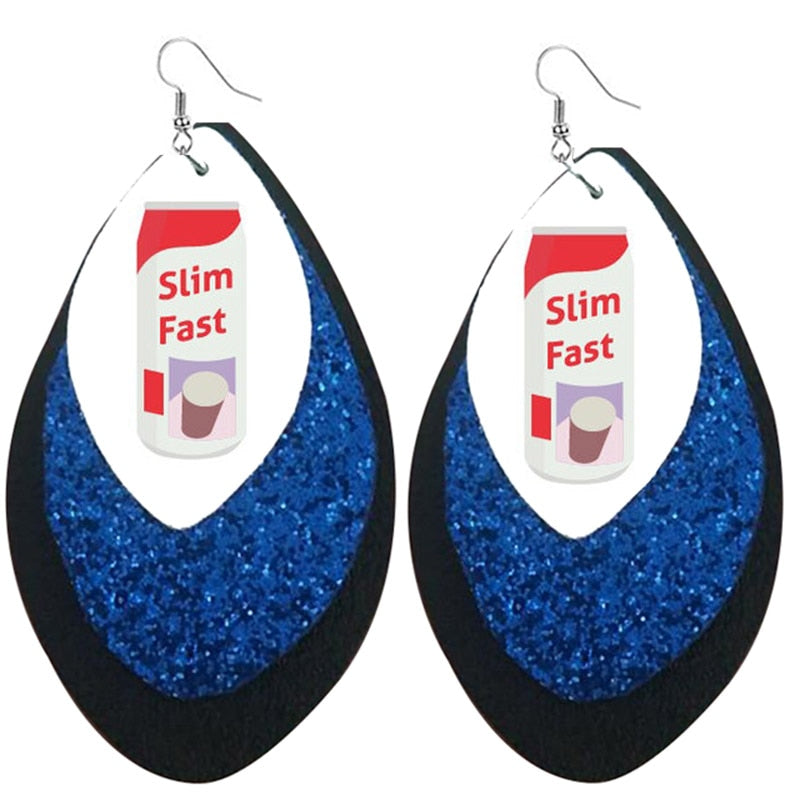 Boucle D’Oreille Année 90 goutte d'eau