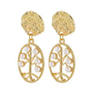 Boucles d&#39;Oreilles Vintage dorées