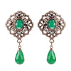 Boucles d’Oreilles Vintage Vert