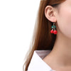 Boucle D’Oreille Cerise Vintage