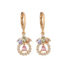 Boucles d&#39;Oreilles Cristaux Vintage