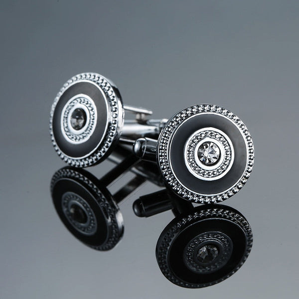 Boutons De Manchette Vintage Boucheron Argent Et Or Avec Boîte - Occasion Très Bon état