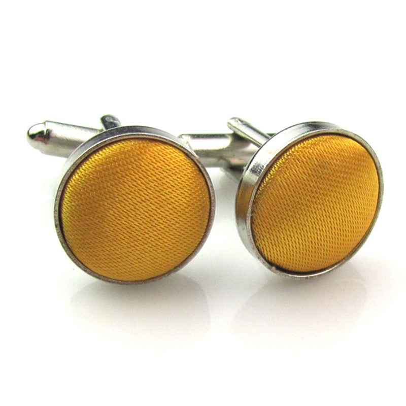 Vintage Yellow Cufflink