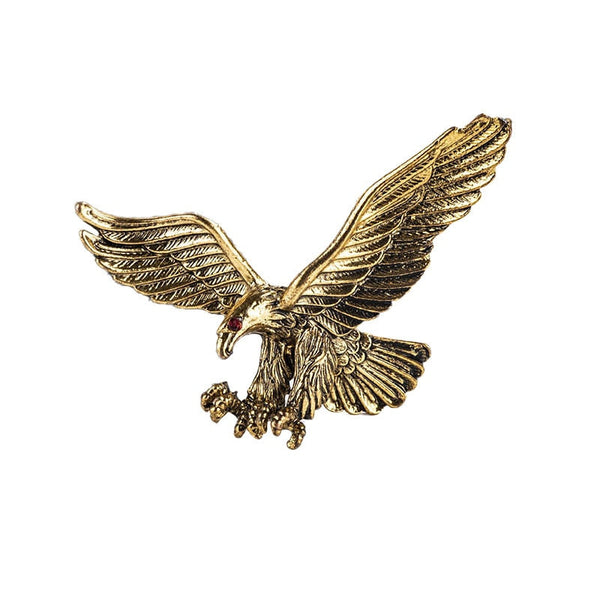 Broche Moto Triumph Vintage – Aigle En Métal Noir, émaillé ?