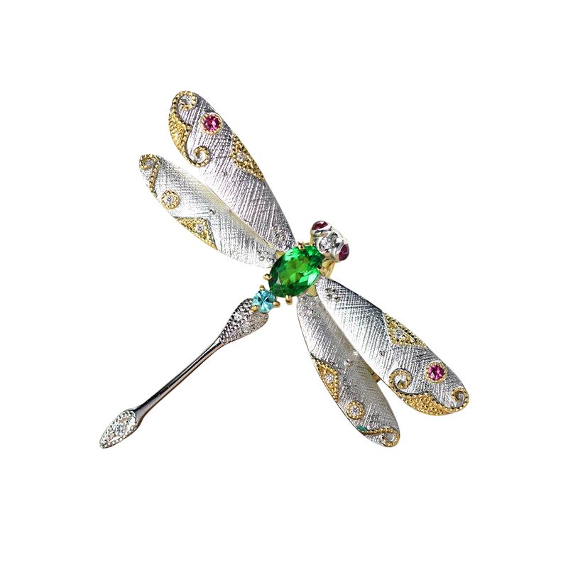 Broche Ancienne Or Blanc et Diamant