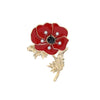 Broche rouge Vintage