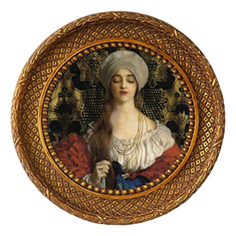 Vintage Round Photo Frame