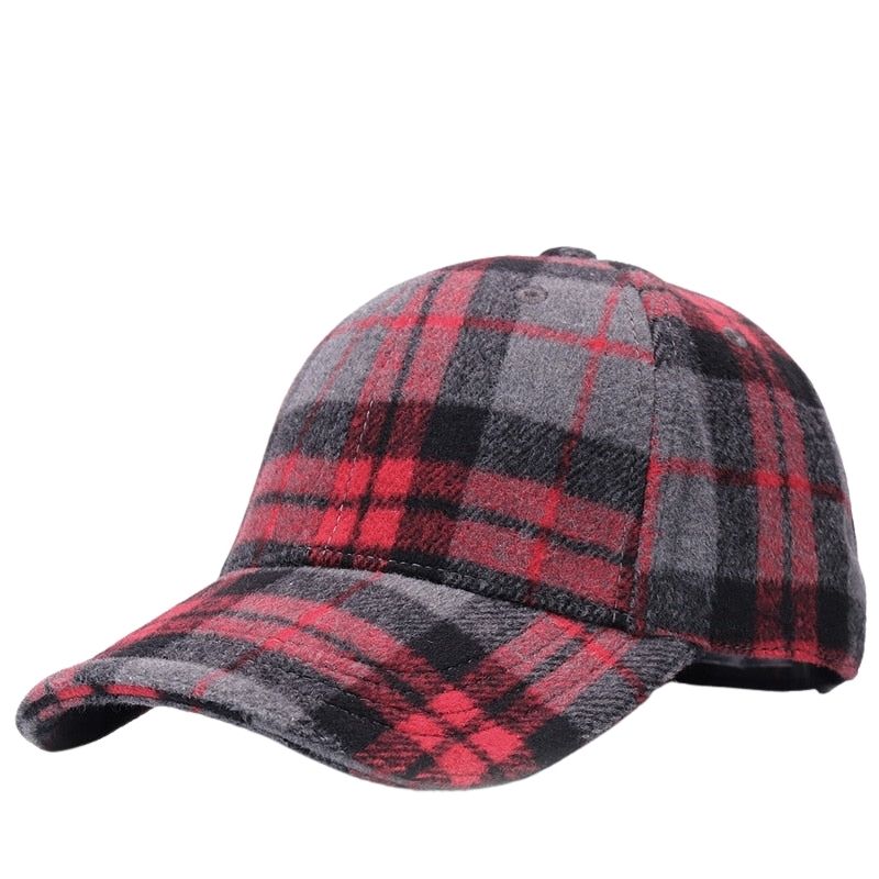 Casquette Baseball à carreaux Vintage