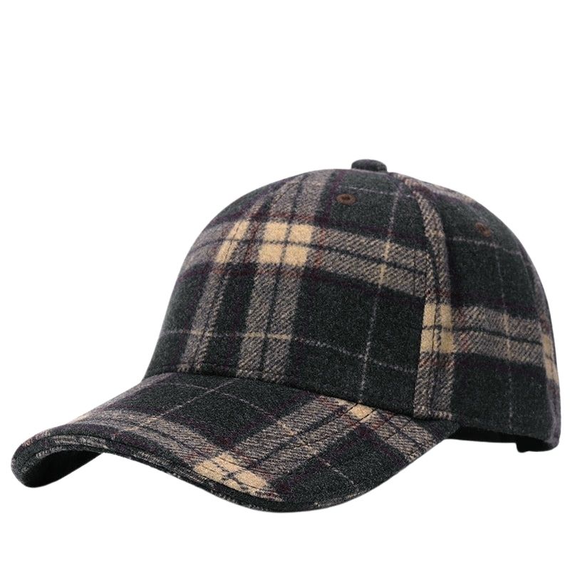 Vintage Plaid Baseball Cap