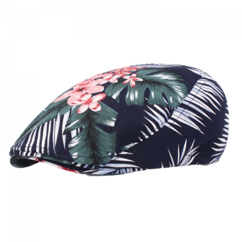 Vintage Floral Beret Cap