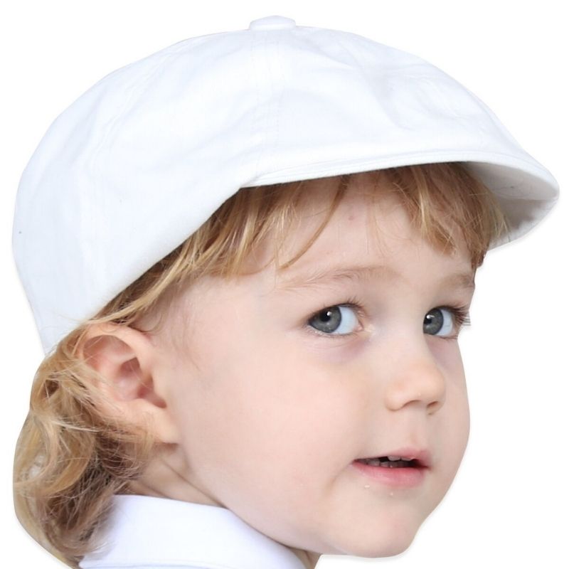 Vintage White and Grey Children's Cap