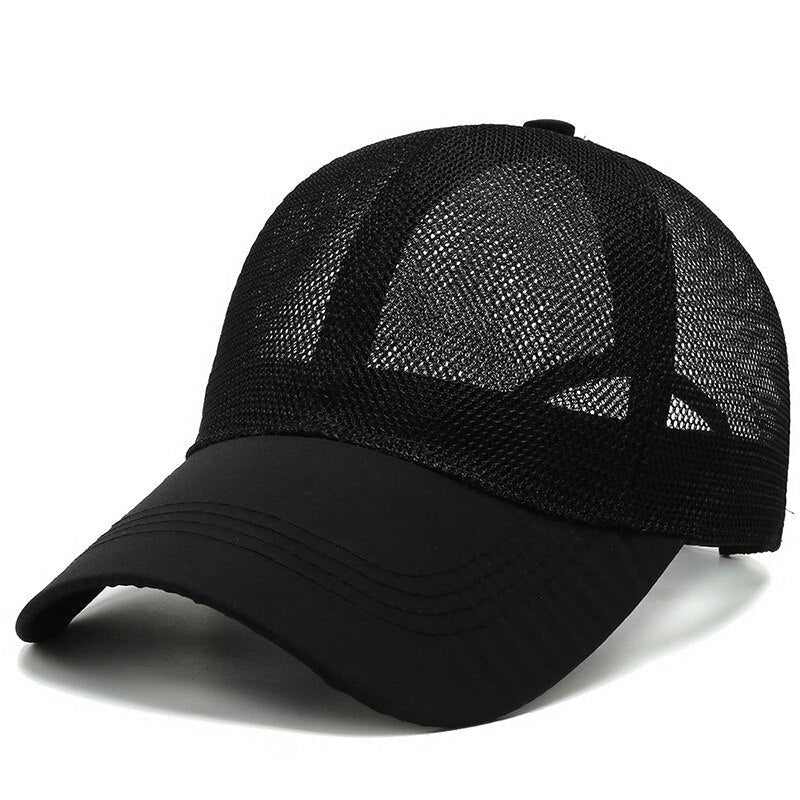 Casquette Vintage Retro Noire Unie