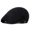 Casquette Plate Noire Vintage